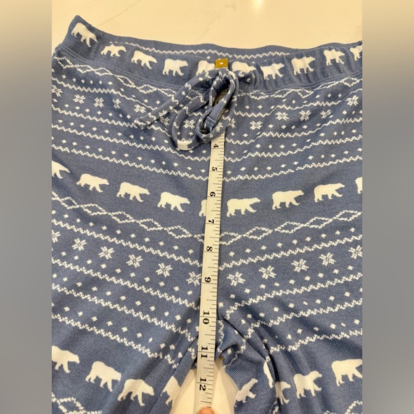 Loft Blue Polar Bear Henley Pajama set long sleeve and pants - Picture 10 of 13